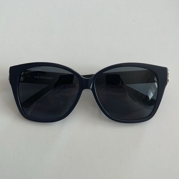 Balenciaga square dark blue sunglasses main image 4